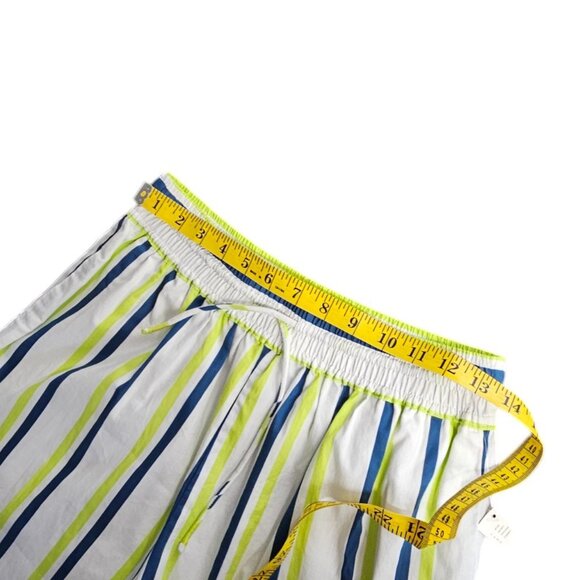 Anthropologie Boxy Bermuda Shorts Striped Tie Waist Cotton Beachy Size XS NWT - Picture 3 of 10